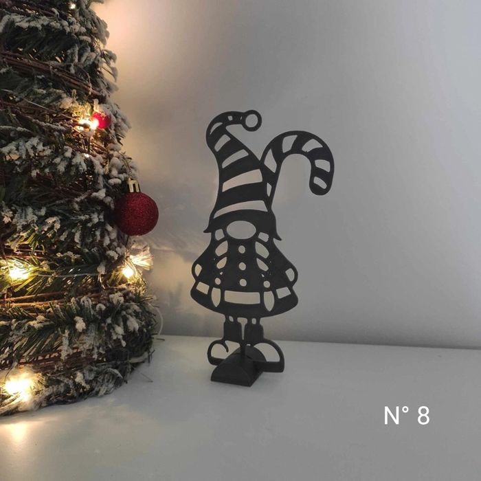 Decoraçao/ presentes de Natal (Gnomos 3D)