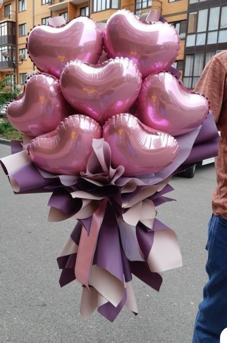 Bukiety z balonow, balony w boxie , box-niespodzianka