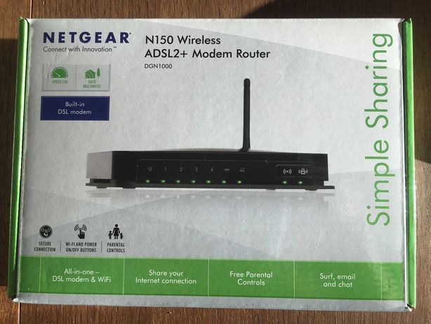 Router modem ADSL Netgear N150 DGN1000 Orange Neostarda