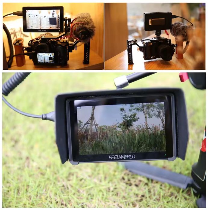 FEELWORLD F6 Plus V2 монитор 6” сенсорный экран, HDR, 3D LUT, Full HD