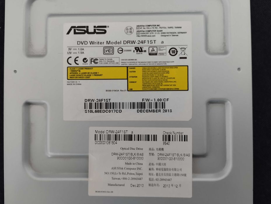 DVD RW Asus 24x PC