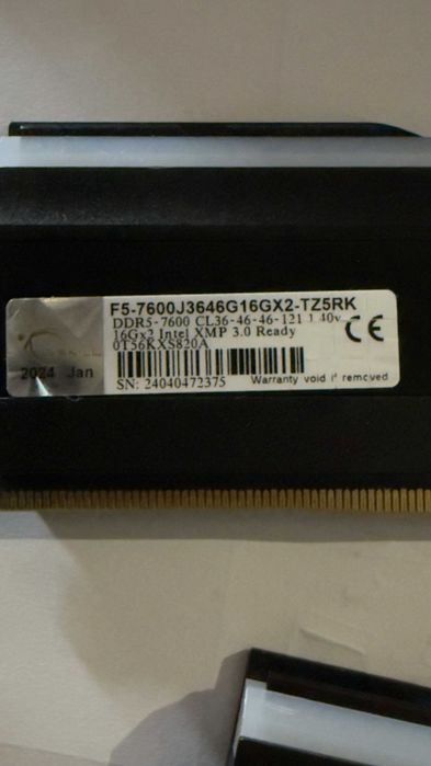 Kit 2x16GB RAM G.Skill Trident Z5 RGB 7600MHz CL36