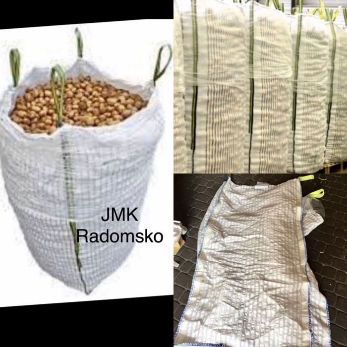Big bag wentylowane na ziemniaki cebulę marchew 700 kg 1000 kg 1200 kg
