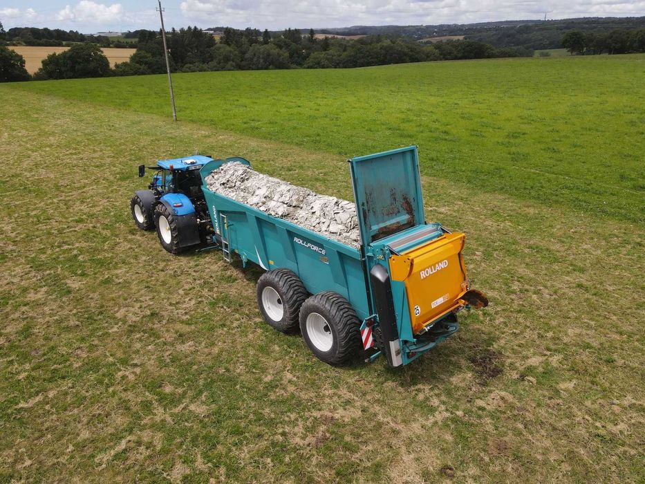 Rozrzutnik obornika ROLLAND FOLLFORCE 7322 wałki poziom 18 ton TANDEM