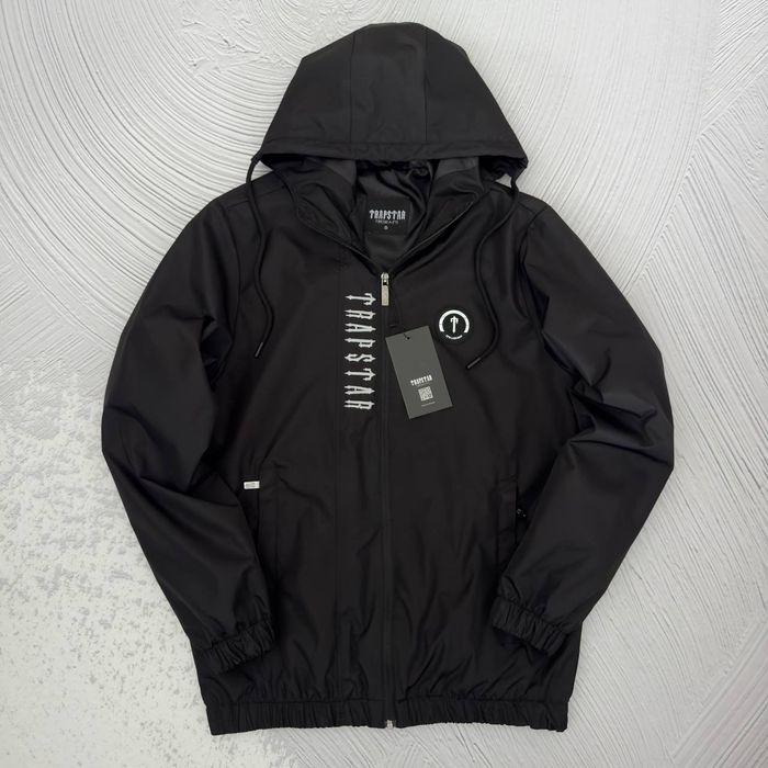 XL-XXL чорні чоловіча стильна чоловіча вітровка анорак куртка осінь