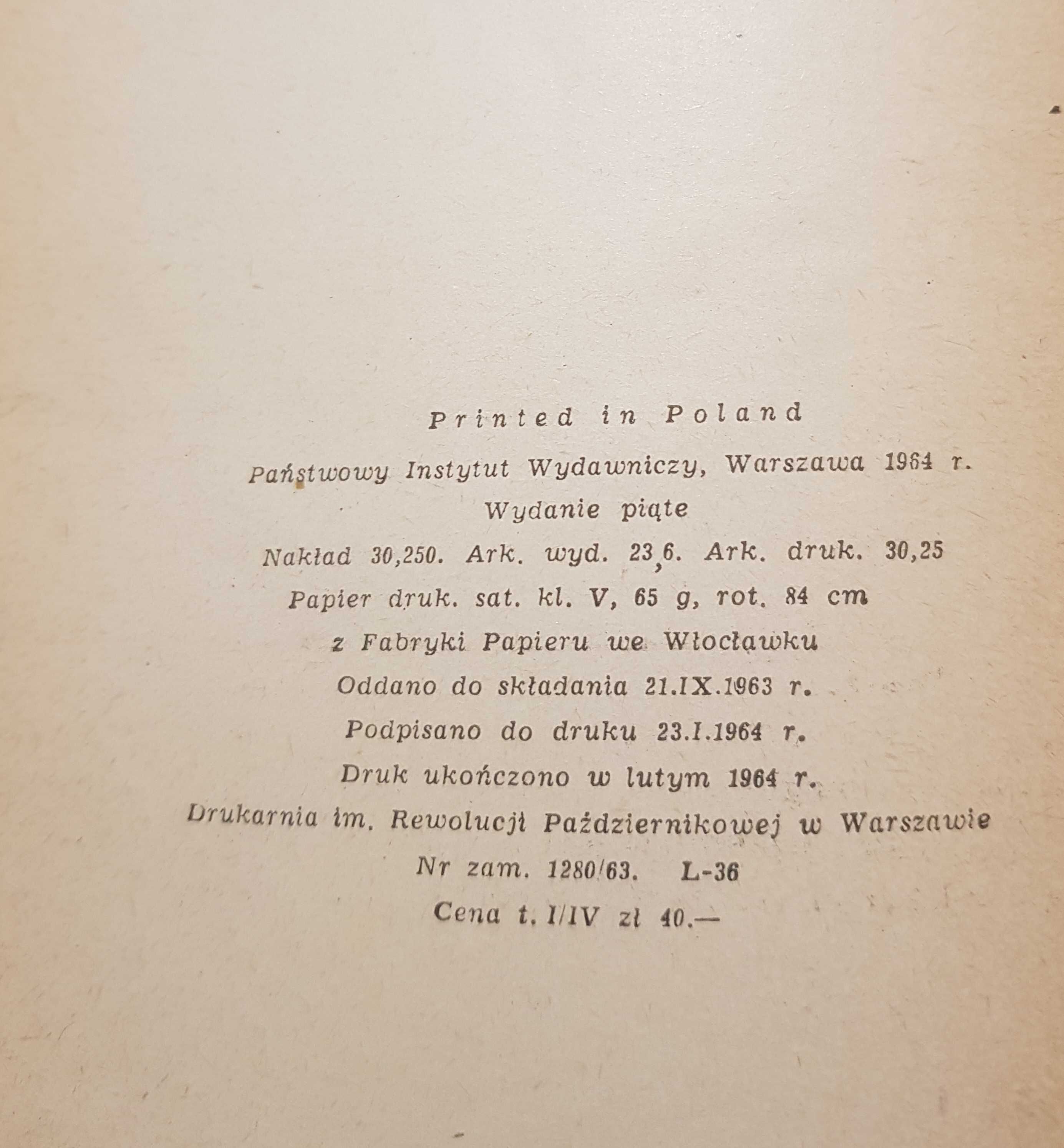 Wojna i pokój 4 tomy Lew Tołstoj 1964