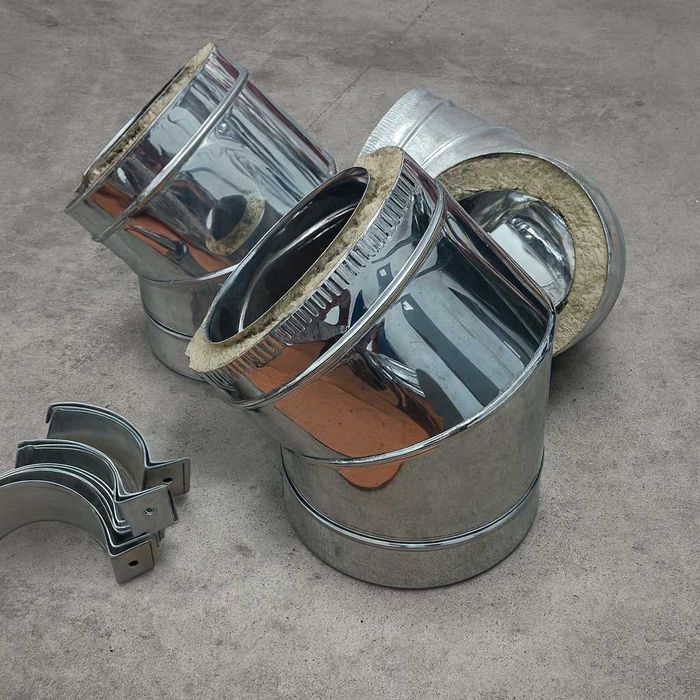 Димохід сендвіч, комін на котел, труба для димохода, нержавійка