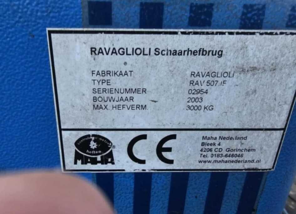 Podnośnik nożycowy podposadzkowy Ravaglioli Maha 3000kg