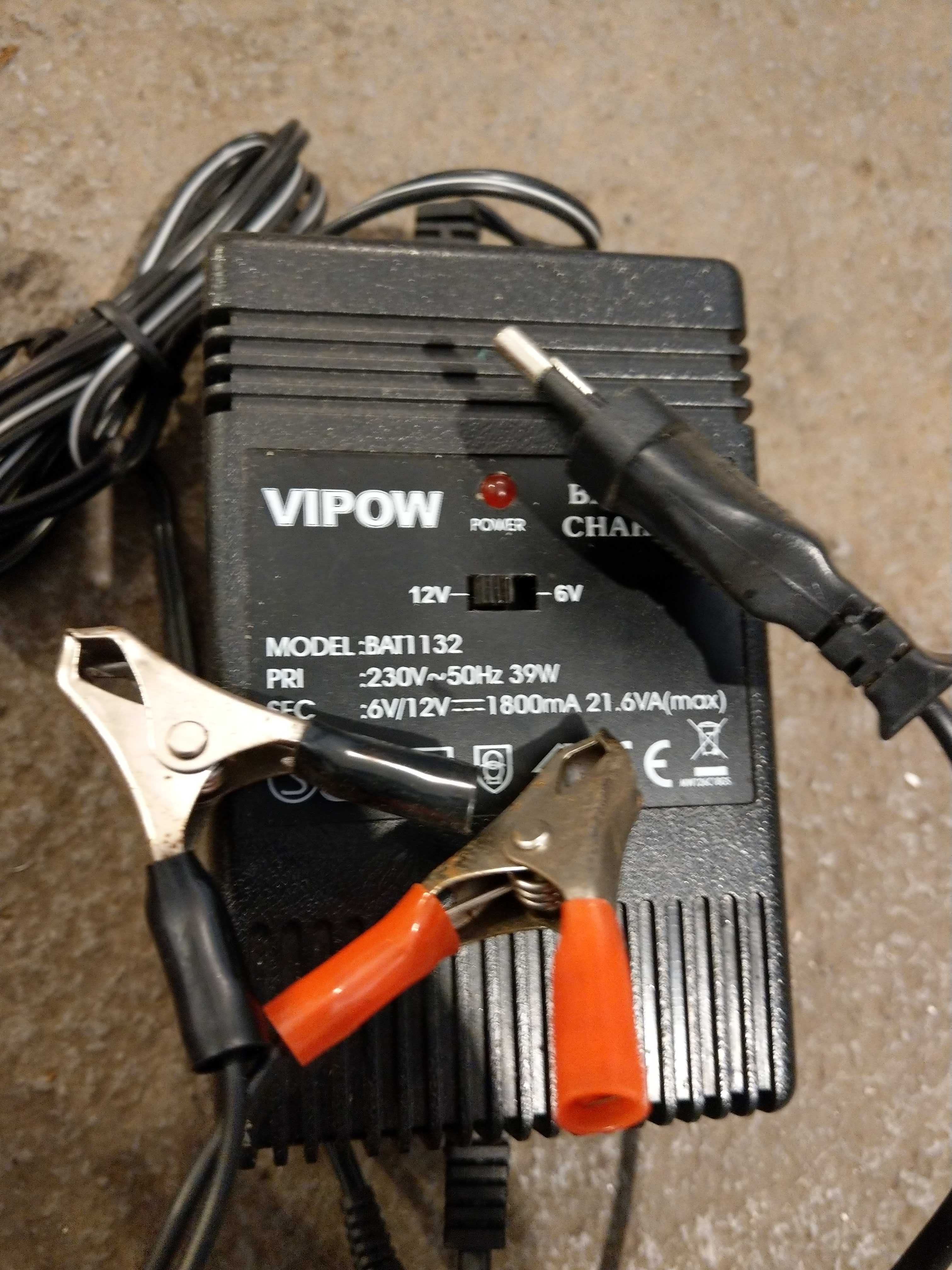 Prostownik ładowarka akumulatorów żelowych VIPOW 6- 12V BAT1132