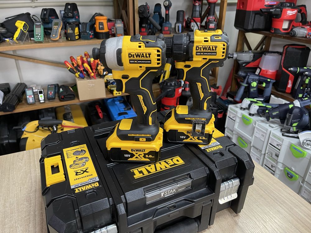 Dewalt DCD708+DCF809 / Набір безщіткових шуруповертів Девольт