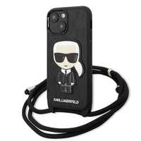 Etui na iPhone 13 Mini Karl Lagerfeld Monogram Patch oraz Cord