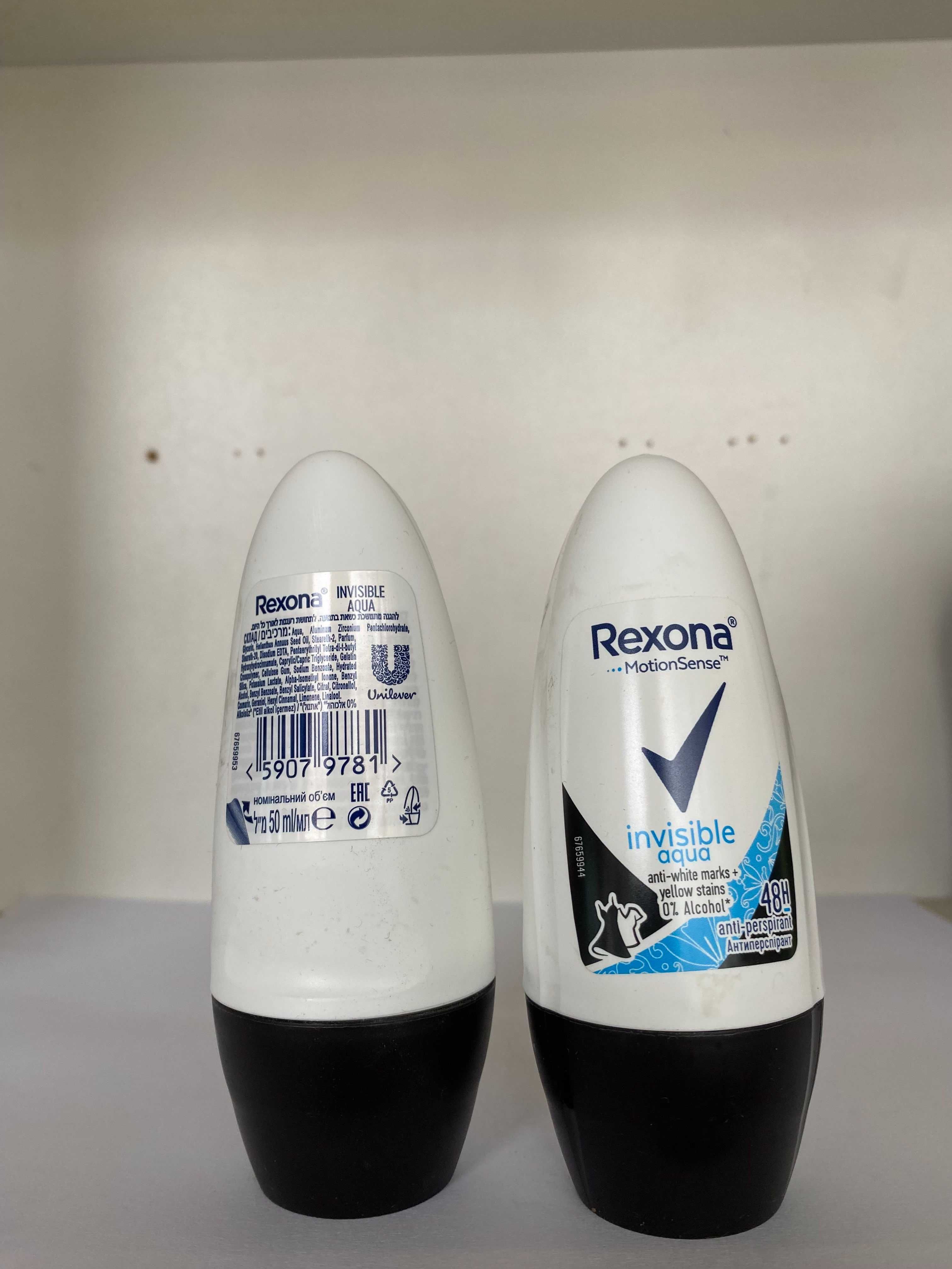 Кульковий антиперспірант Rexona Invisible Aqua, жіночий, 50 мл.