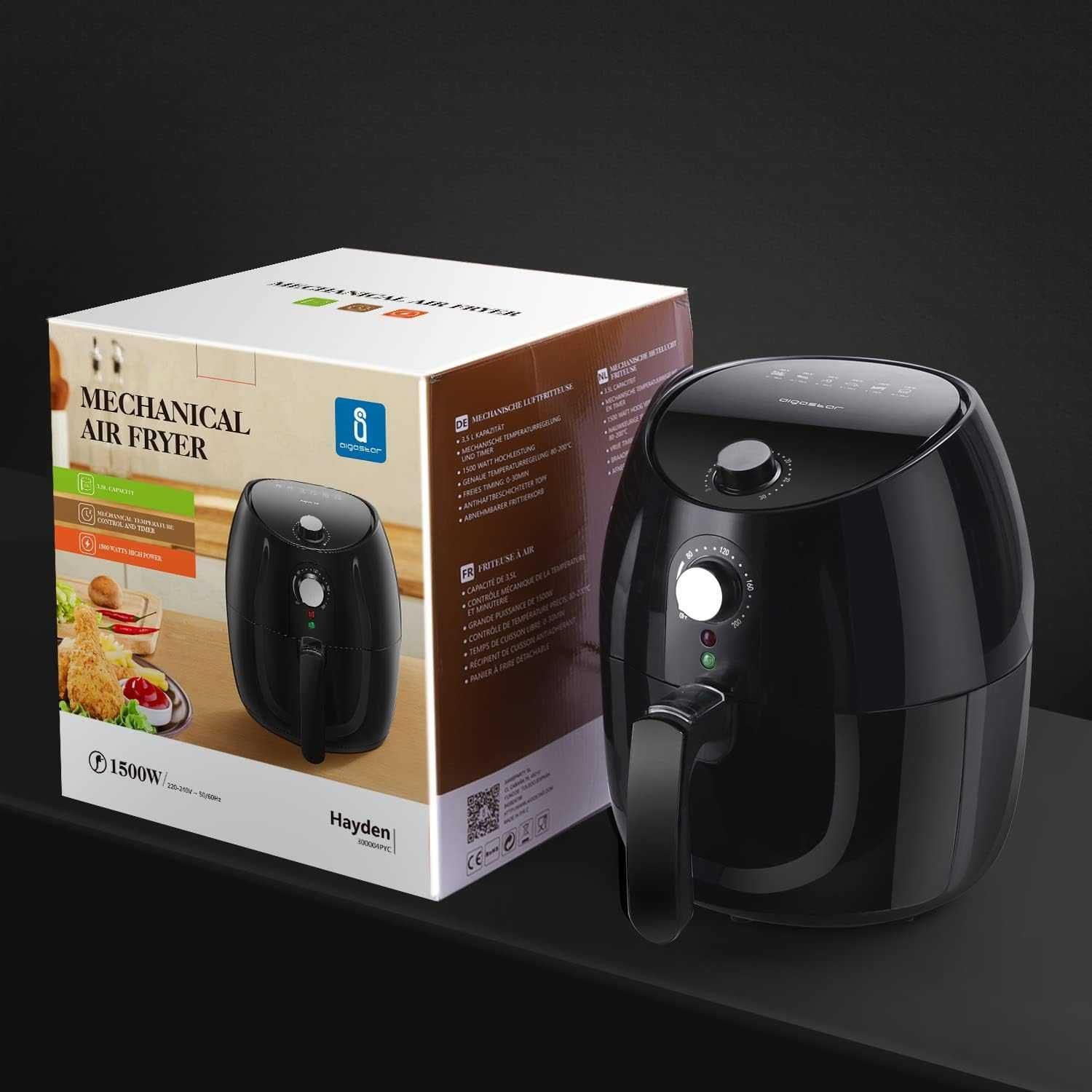 Frytkownica beztłuszczowa Aigostar Hayden Pro 1500W 3,5L (300010IBO)