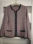 Sweter w rozmiar 40 ,L granatowo czerwono-bialy