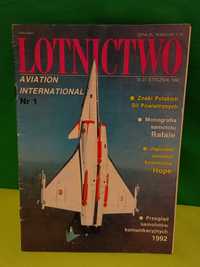 Lotnictwo aviation international LAI nr 1/1992 magazyn lotniczy