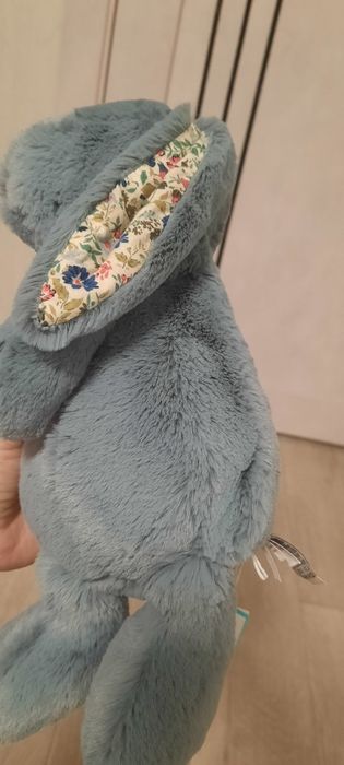М'яка іграшка зайчик сіро-блакитного кольору 31 см Jellycat