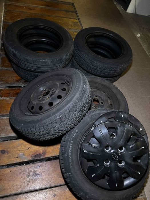 Koła zima i lato 155/70/13 Hyundai Kia 4x100