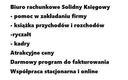 Poprowadzę księgowość, biuro rachunkowe, księgowa, KPiR, ryczałt