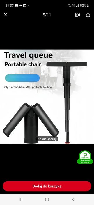 Kompaktowe krzesełko składane