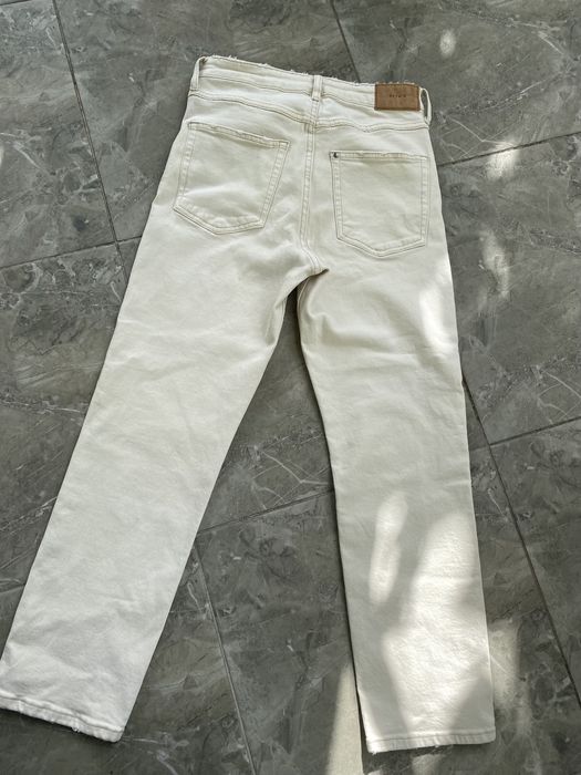 Джинси С-ка S 36/26 розмір мом бежеві молочні Slim Fit скіні жіночі