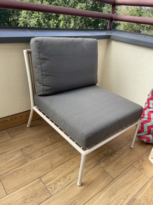 SEGERON, fotel ogrodowy (sekcja) z poduchami i pokryciami NOWE