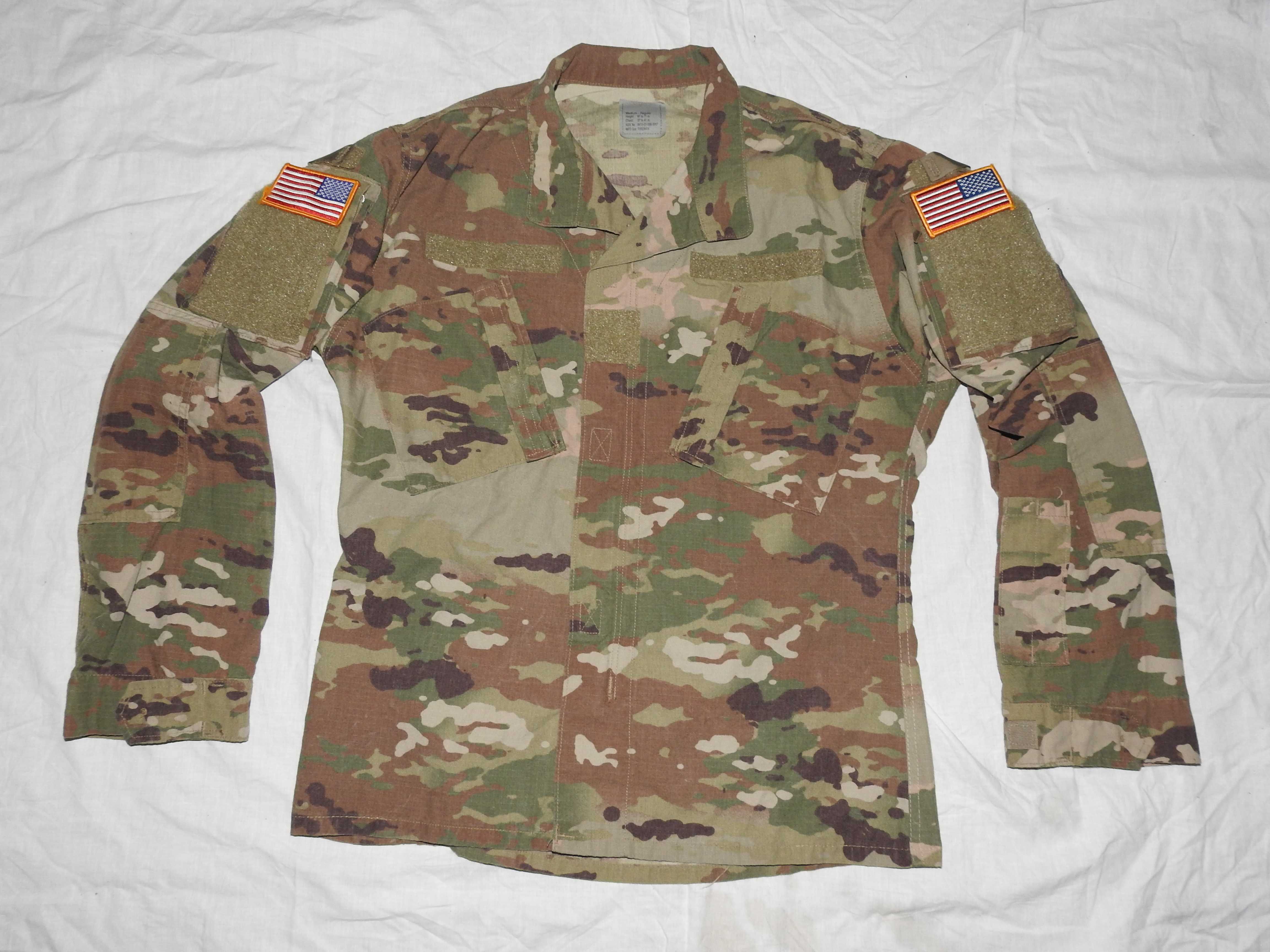 Oryginalny mundur trudnopalny ACU kurtka bluza US Army Multicam