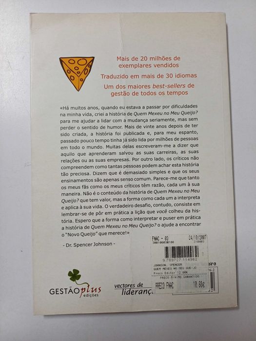 Dr. Spencer Johnson - Quem mexeu no meu queijo?