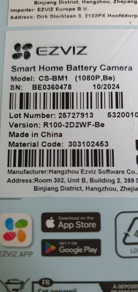 Inteligentna kamerka, elektroniczna niania Ezviz BM1