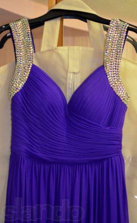 Фиолетовое вечернее платье (не неон!)