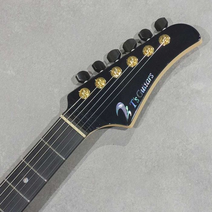 Guitarra T's Guitars DTL-24 Custom Charcoal Burst com capa usada