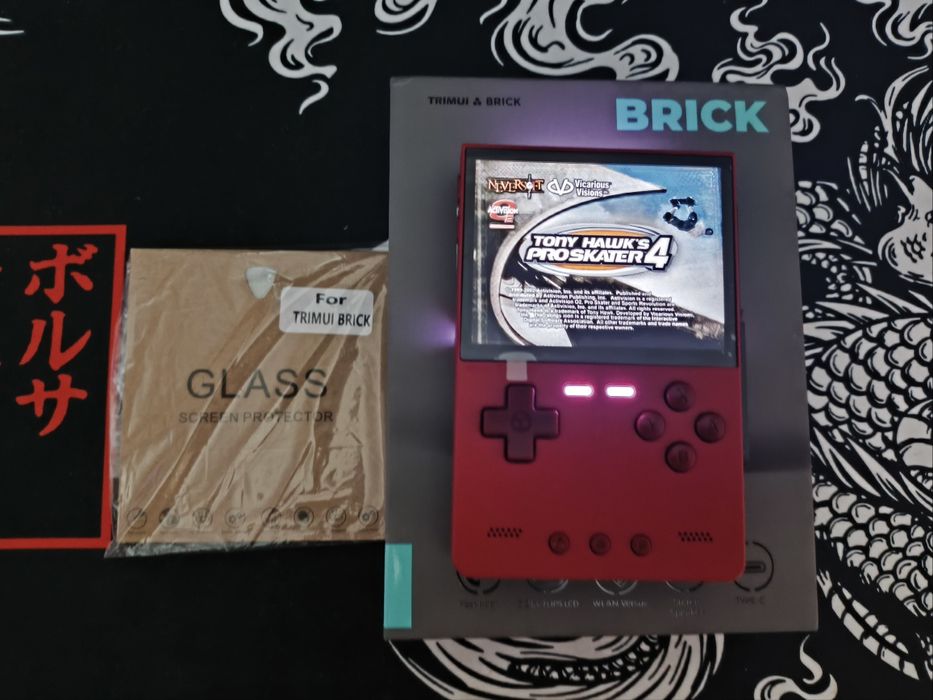 Приставка ігрова консоль TRIMUI Brick NextUI 128 GB Red + скло