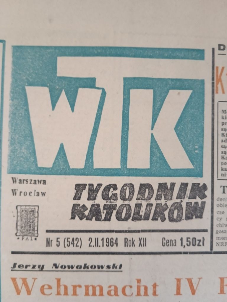 WTK- gazety z 1964 r. PRL