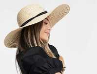 Соломенная пляжная шляпа соломʼіний пляжний капелюх asos