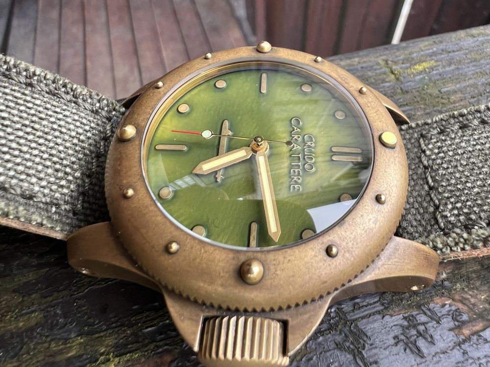 Zegarek 45 mm, Crudo Carattere Bronze Nave