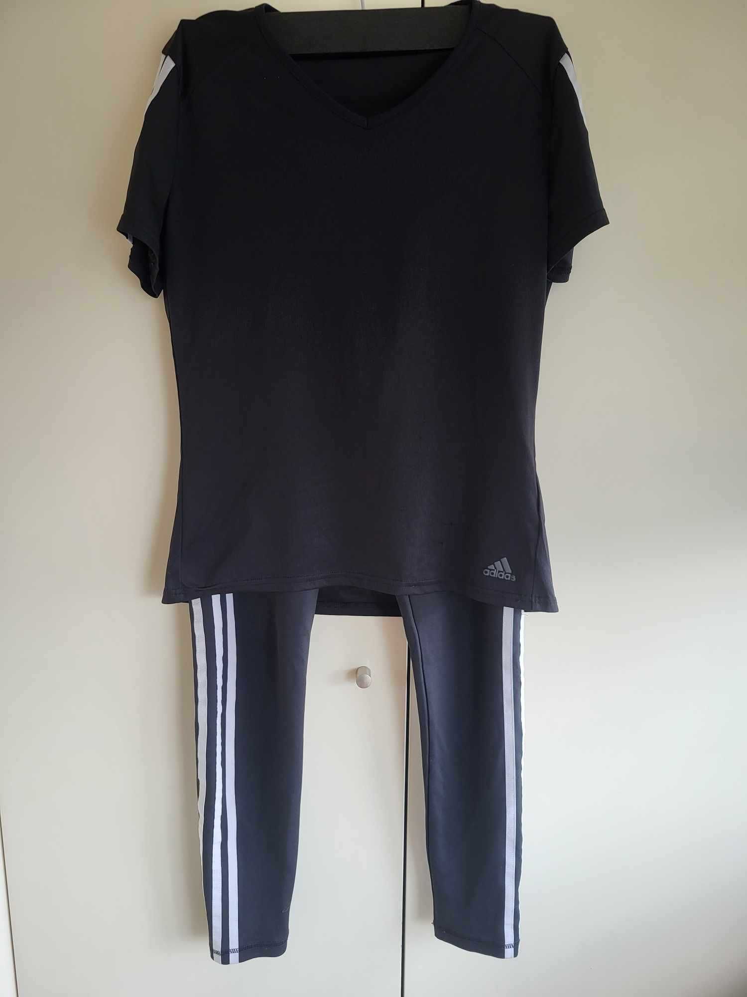 Conjunto Activewear Leggings + T-Shirt Preto - ADIDAS