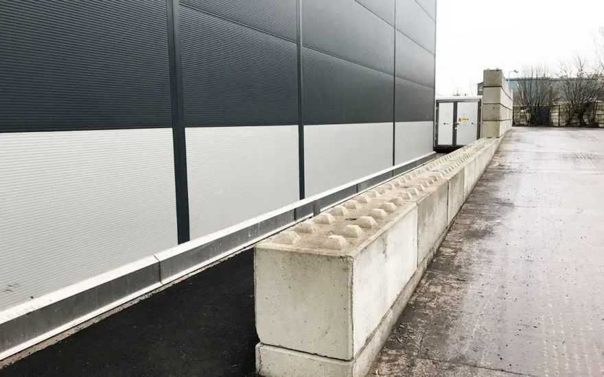 blok lego mur oporowy ściana fundament pod reklamę 180x60x60