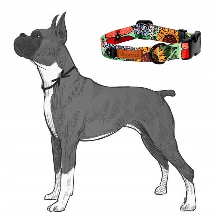 regulowana obroża dla małego psa maltańczyka shih tzu xs 15 mm kwiaty