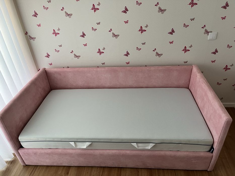 Cama solteiro + Colchão + Estrado
