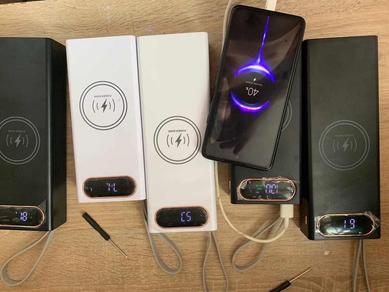Power bank 22.5w на элементах tesla 18650 ёмкостью 60000 mah 48000 mah