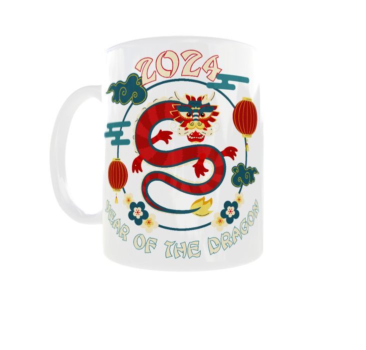 Kubek 300ml Nowy Rok 2024 Dragon Year Rok Smoka v2