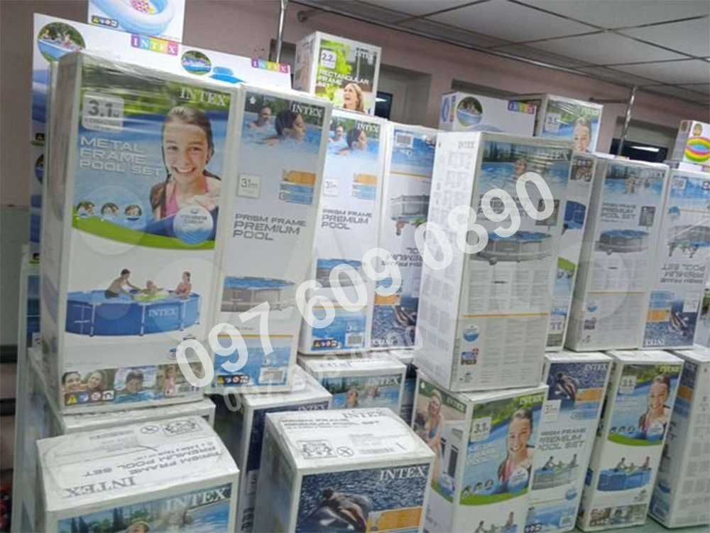 Бассейн каркасний прямокутний басейн Intex Metal Frame 300х200х75 Нові