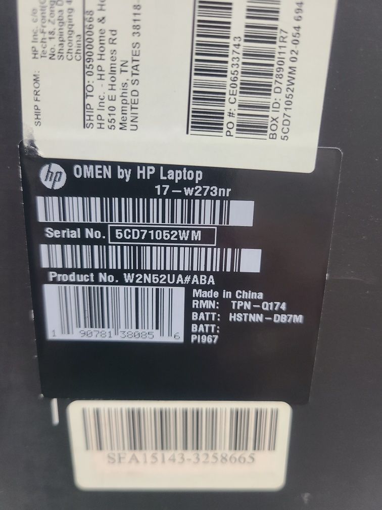 Новий HP Omen, gtx 1070 8gb відеопам'яті, 4k монітор, батарея 100%