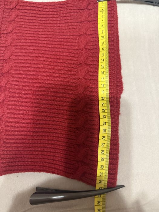 Bordowy komplet damski czapka i komin