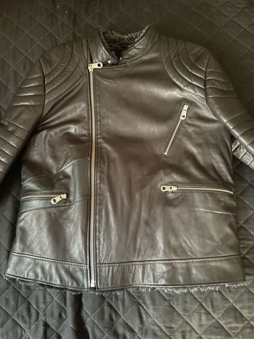 Шкіряна зимова косуха чоловіча