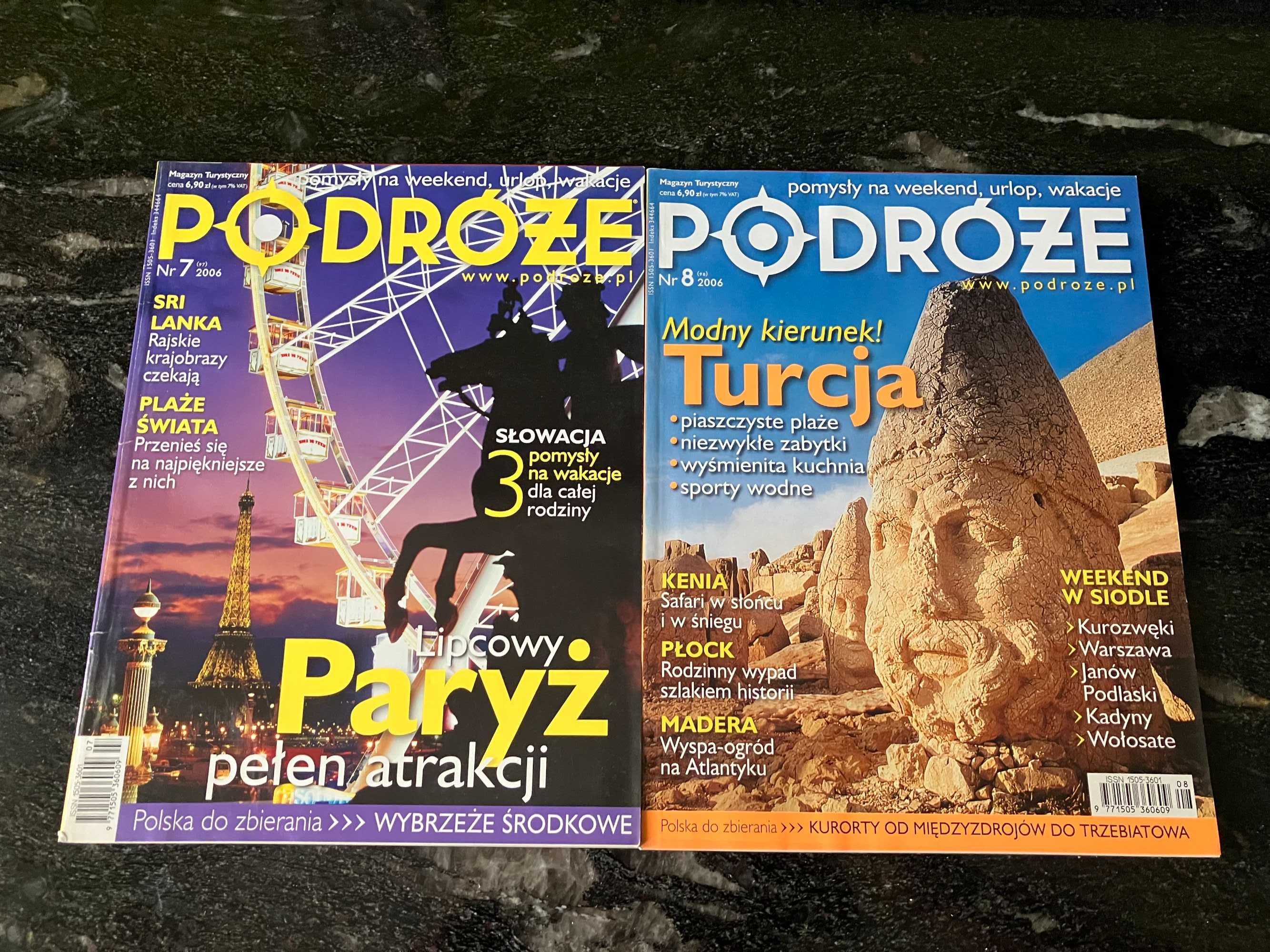 Magazyn turystyczny PODRÓŻE - cały rocznik 2006