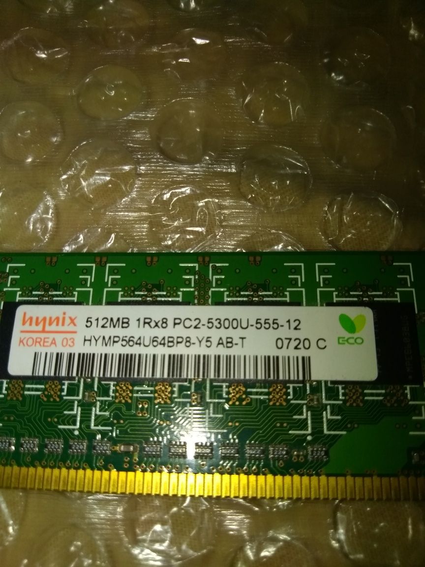 Оперативная память DDR2 Hynix 512mb (2 планки)