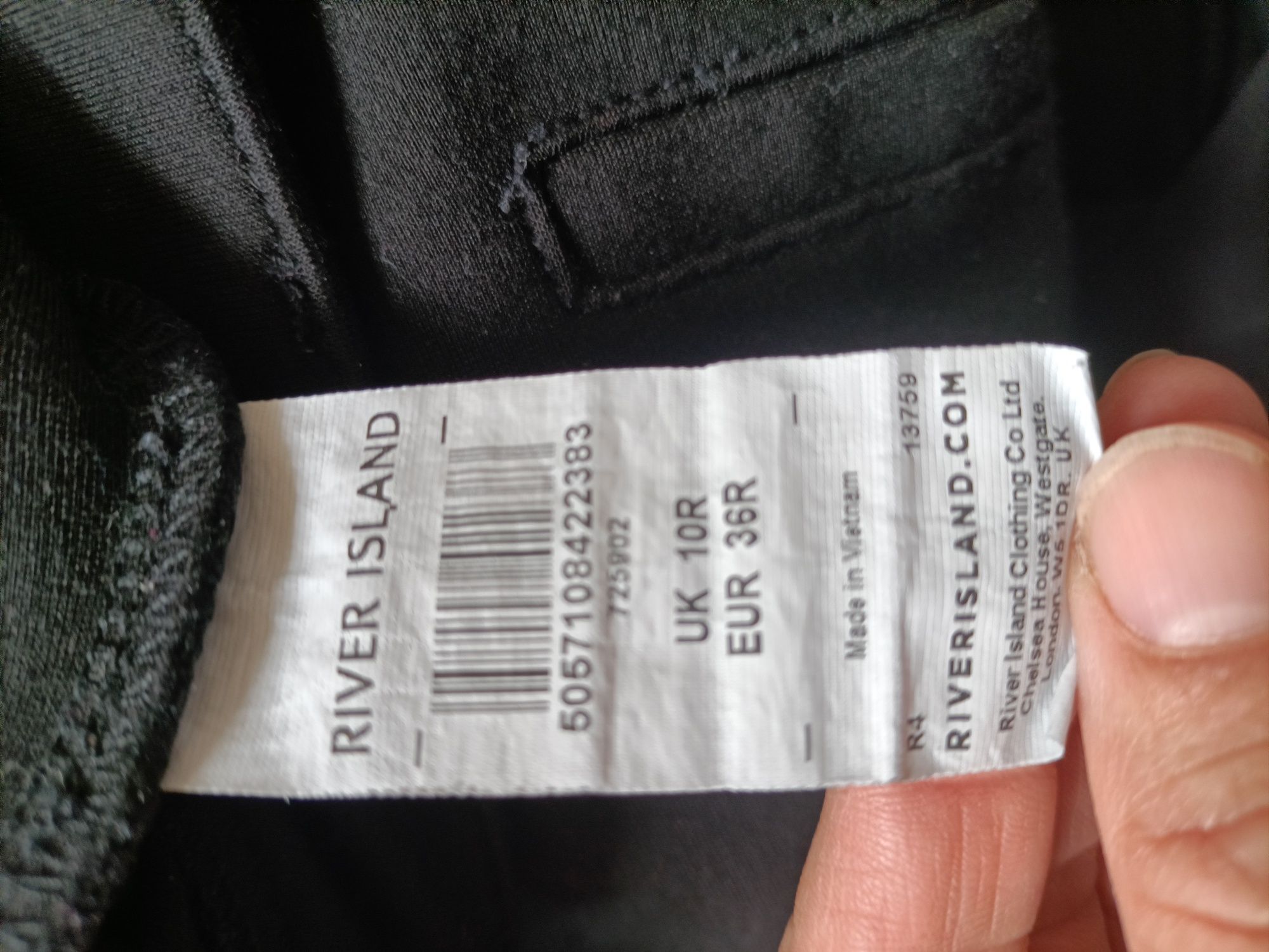 Dwie pary czarnych spodni River Island  S/M, 36/38