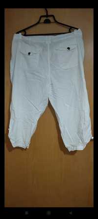 Białe letnie spodnie Bermudy F&F