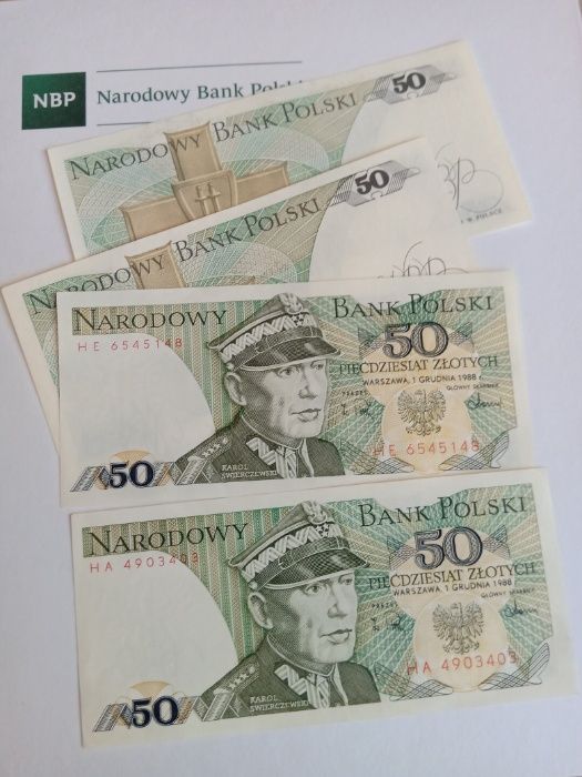 Banknot 50 zł PRL - UNC/UNC-. Piękny stan!