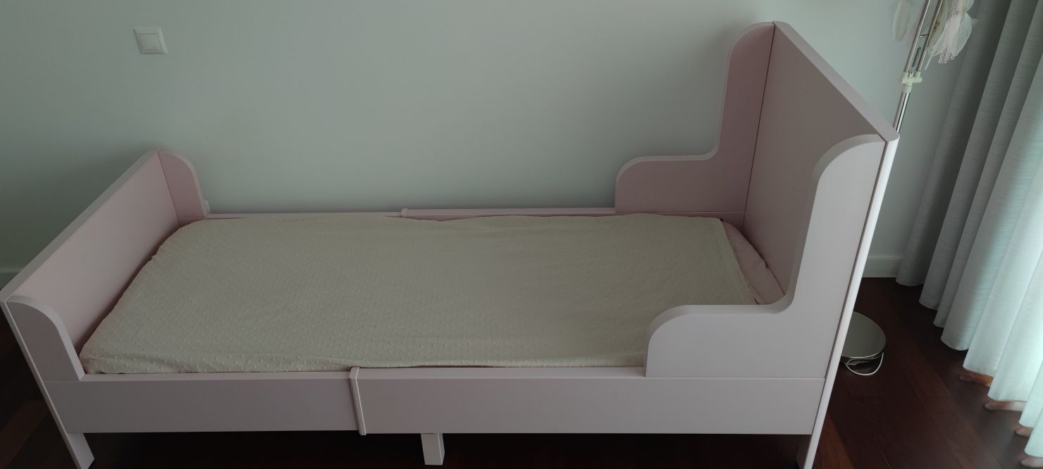 Cama extensível Rosa claro 80*200